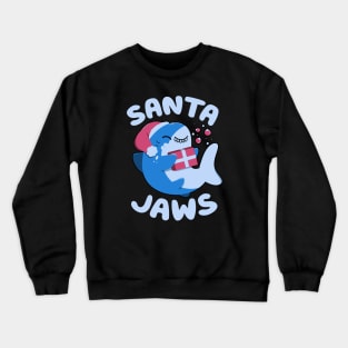 Santa Jaws Xmas Shark by Tobe Fonseca Crewneck Sweatshirt